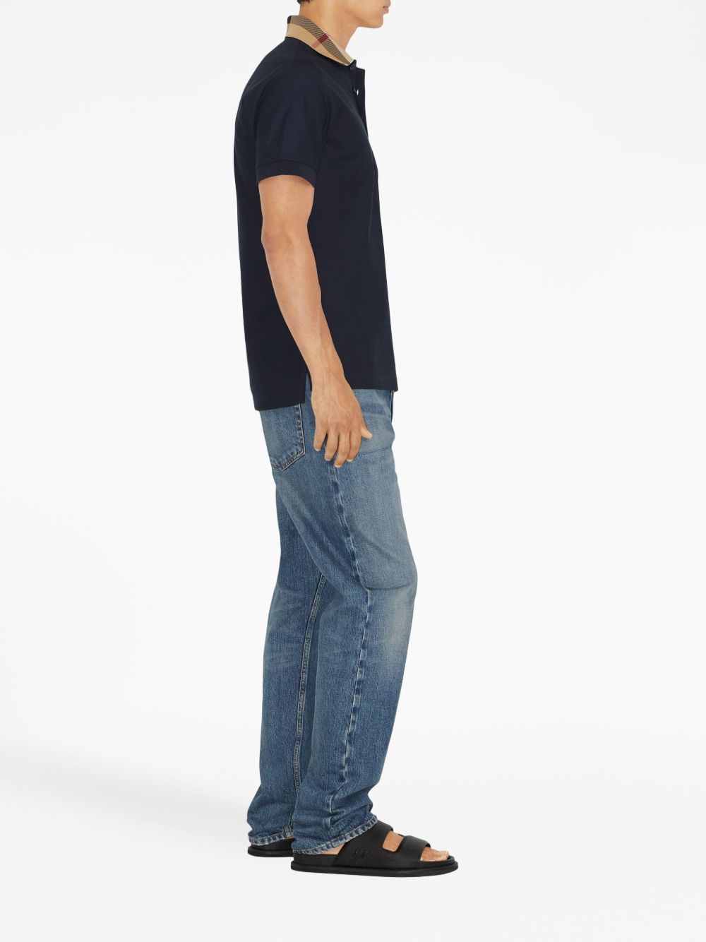 Burberry バーバリーチェックカラーコットンポロシャツ - Image 5