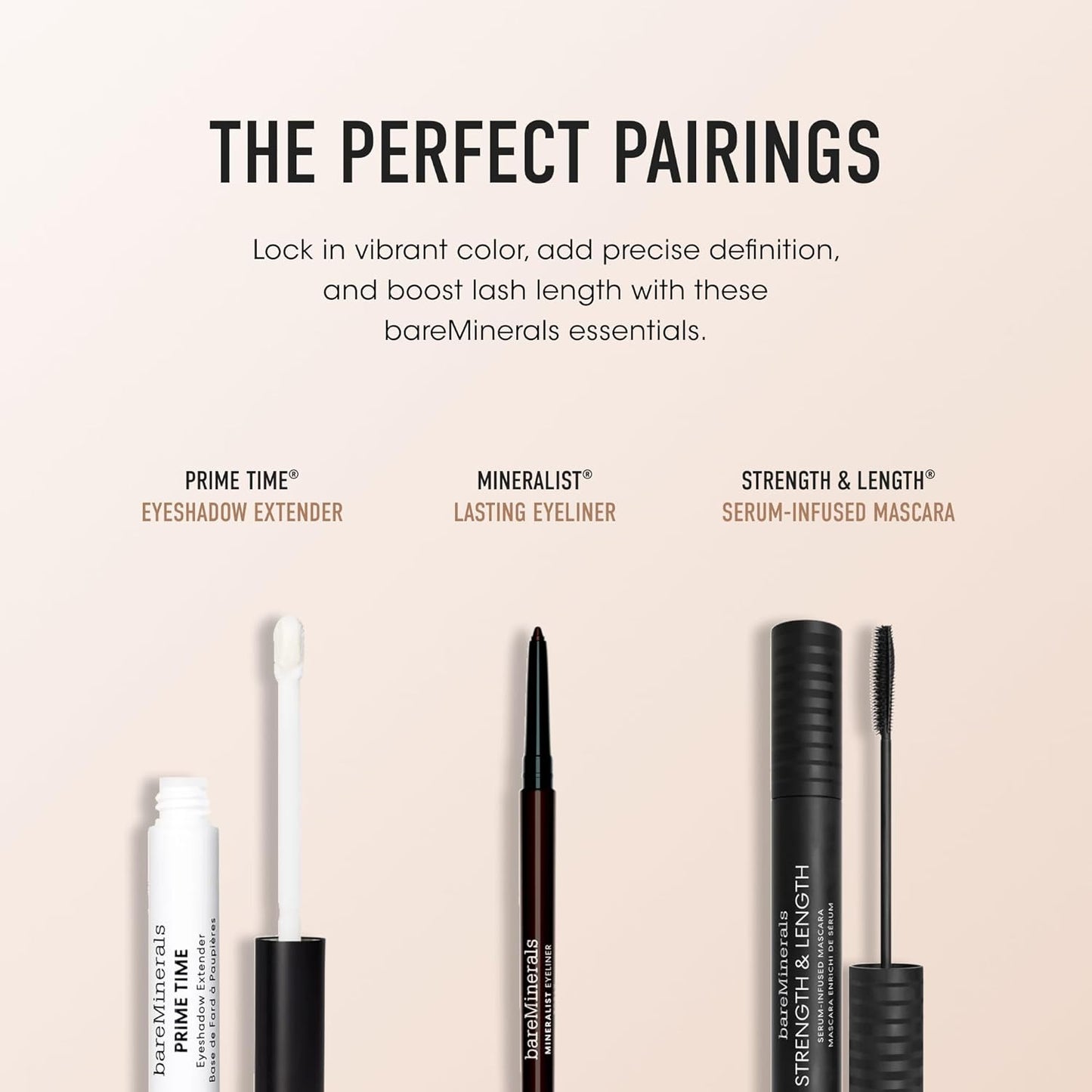 bareMinerals Sombra de ojos mineral suelta única, polvo mineral cremoso, transparente para construir a cobertura completa, color de ojos que se mantiene real, sin talco, libre de crueldad, seguro para