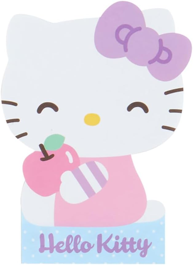 Sanrio 459135 Hello Kitty Character Shaped Memo, Kitty-chan, Hello Kitty, 4.5 x 3.3 x 0.3 inches (11.6 x 8.4 x 0.9 cm), Character