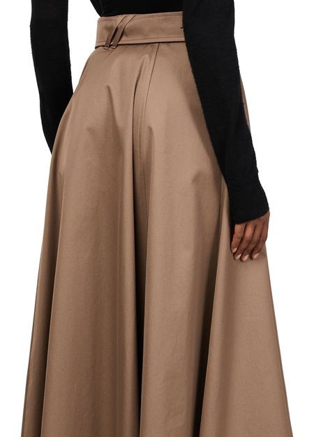 BURBERRY Gabardine Trench Midi Skirt - Image 5