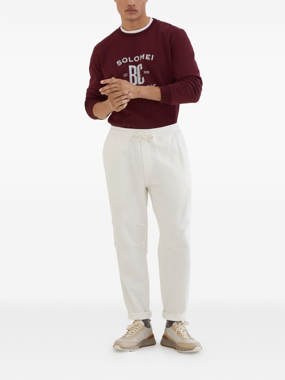 Brunello Brunello Cucinelliロゴコットンスウェットシャツ - Image 5