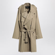 Balenciaga Raglan黒/灰色のチェックで1つのレイヤーコート - Image 5