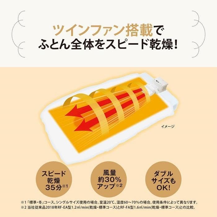 Zojirushi Mahobin RF-FB20-WA Futon Dryer Air Purifier, White