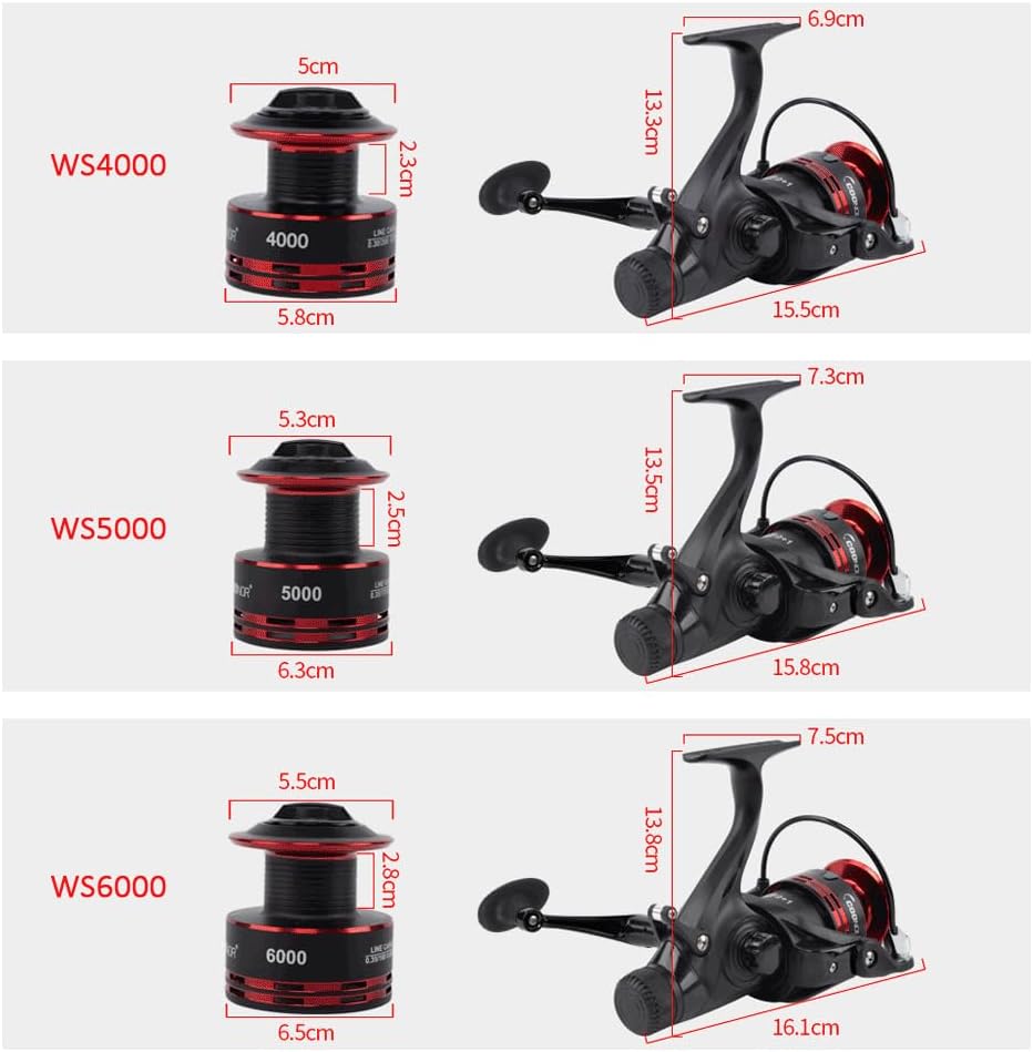 Spinning Fishing Reel 4000/5000/6000 9+1BB Nylon Metal Fast Lightweight Stream Trout Bass Double Unloading Force Fishing Wheel