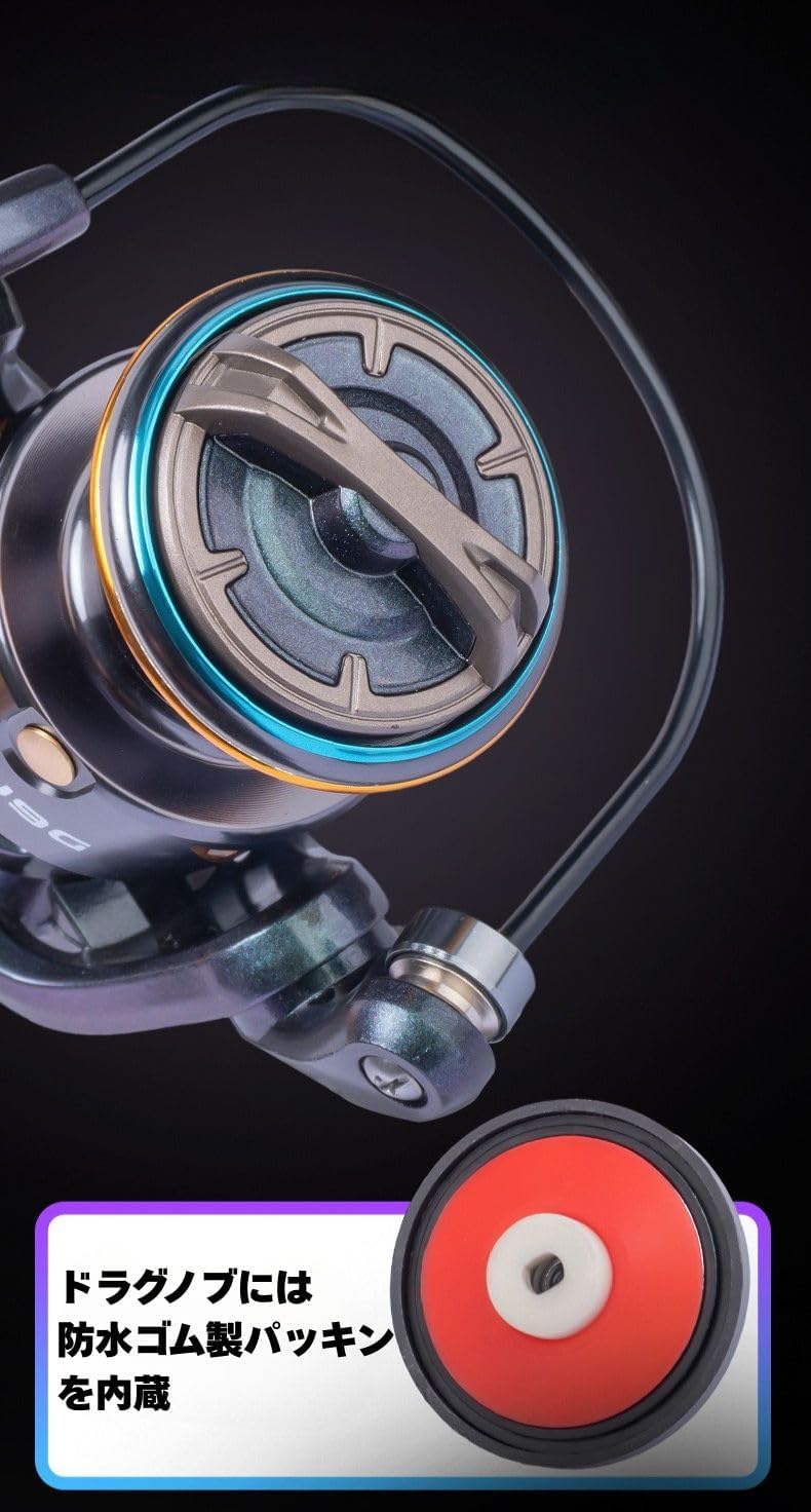 スピニングリール 2000番 3000番 4000番 5000番 6000番 7000番 遠投 釣りリール フィッシング リール 釣り ギア比5.2:1 最大ドラグ力16KG 釣り具 [並行輸入品]