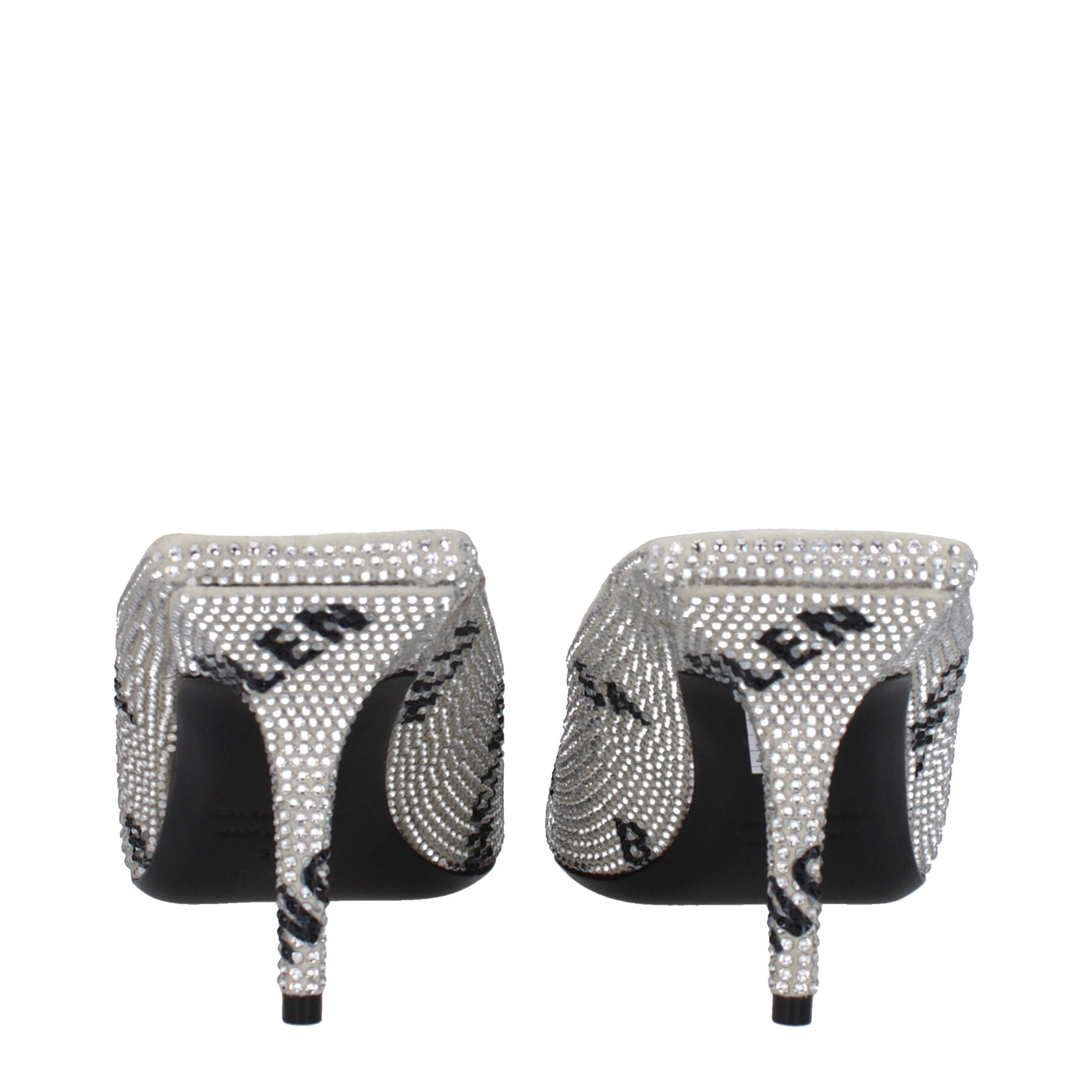 Balenciaga バレンシアガサンダル女性スエードシルバー - Image 5