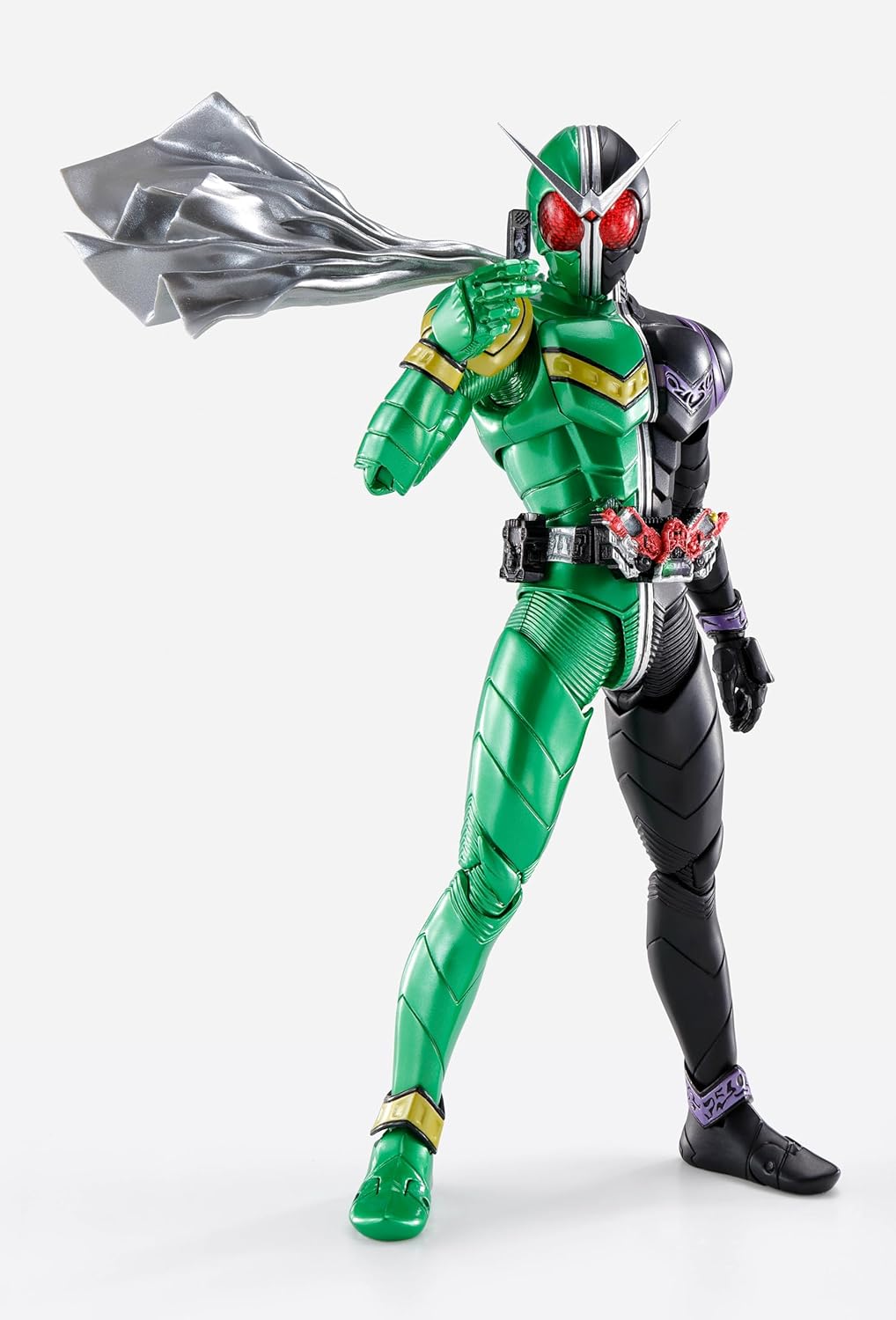 TAMASHII NATIONS S.H. Figuarts (True Bone Carving Manufacturing Method) Kamen Rider W Cyclone Joker Fuuto Detective Anime Adaptation Commemorative (Re-release Version), Approx. 5.7 inches (145 mm