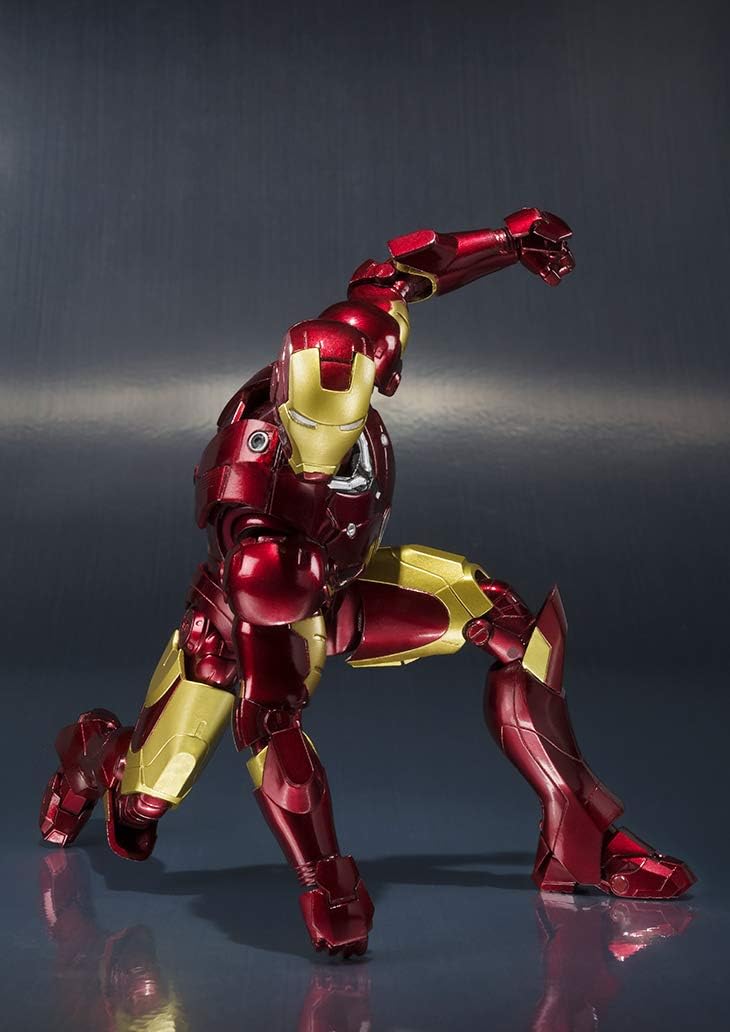 S.H. Figuarts Iron Man Mark 3, Approx. 6.1 inches (155 mm), ABS & PVC Die-Cast Action Figure