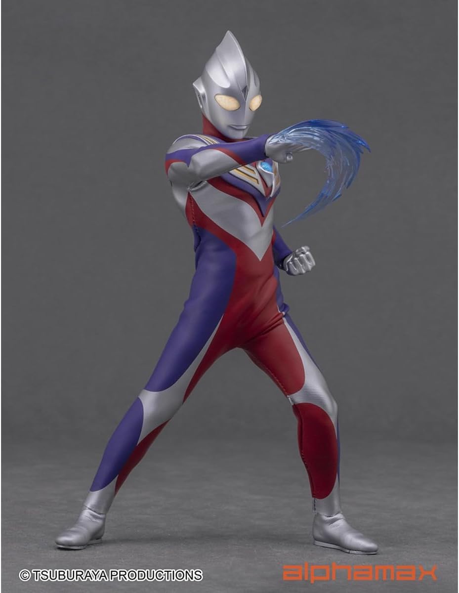 HiPlay Alphamax Ultraman Tiga 2.0 Action Figure, Painted, Finished Product