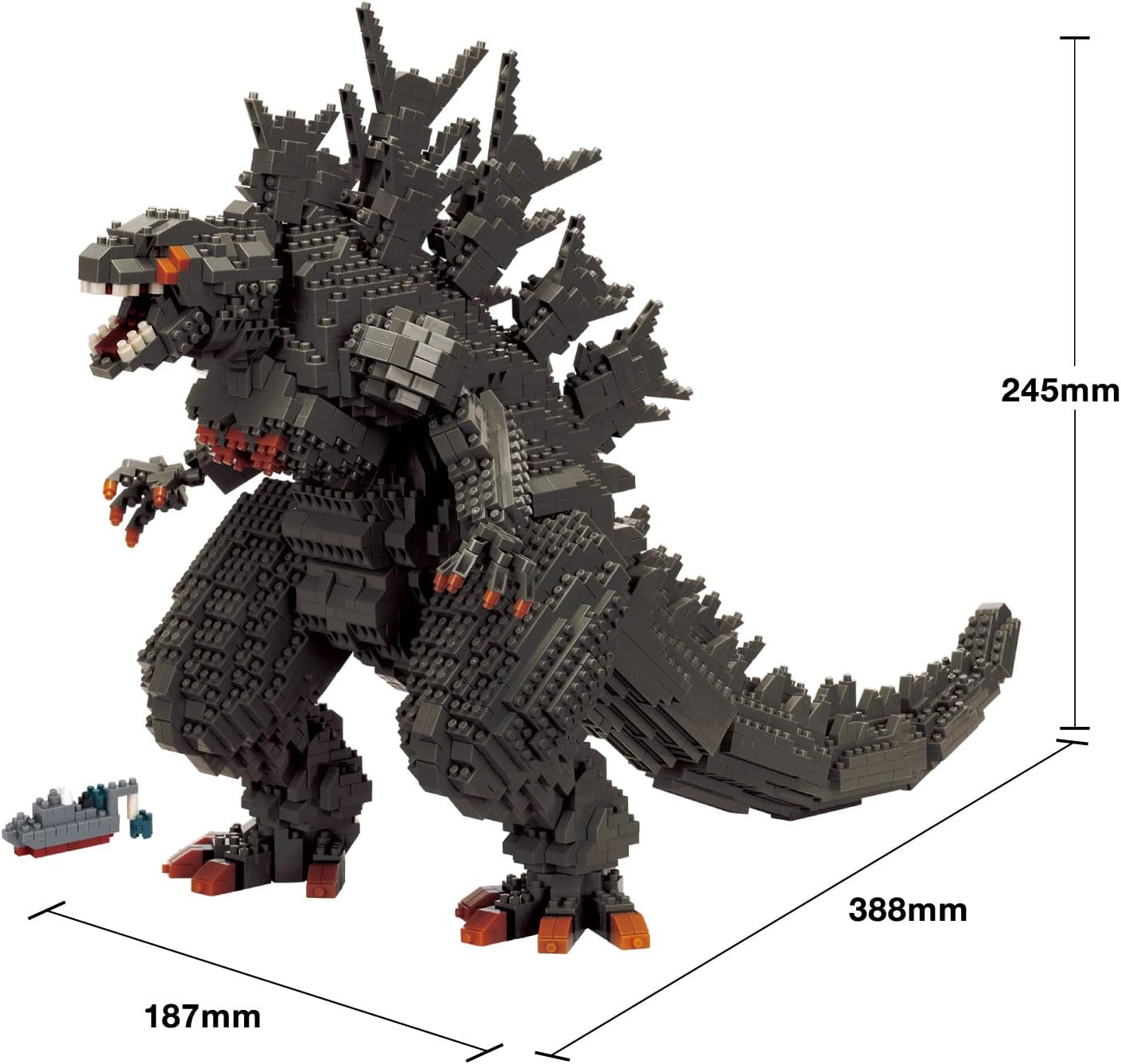 Kawada NB-063 Nanoblock Godzilla (2023) Deluxe Edition NB-063 10 x 42 x 28 cm 12 Years Old Interior Hobby