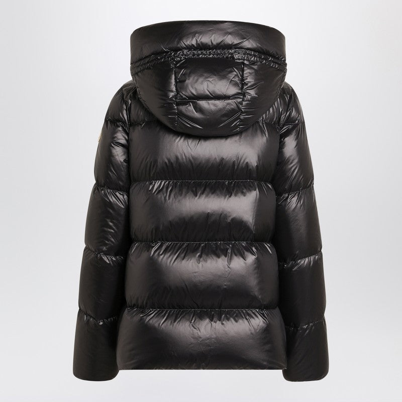 Moncler モンクラーシャイニーブラックジップジャケット - Image 5