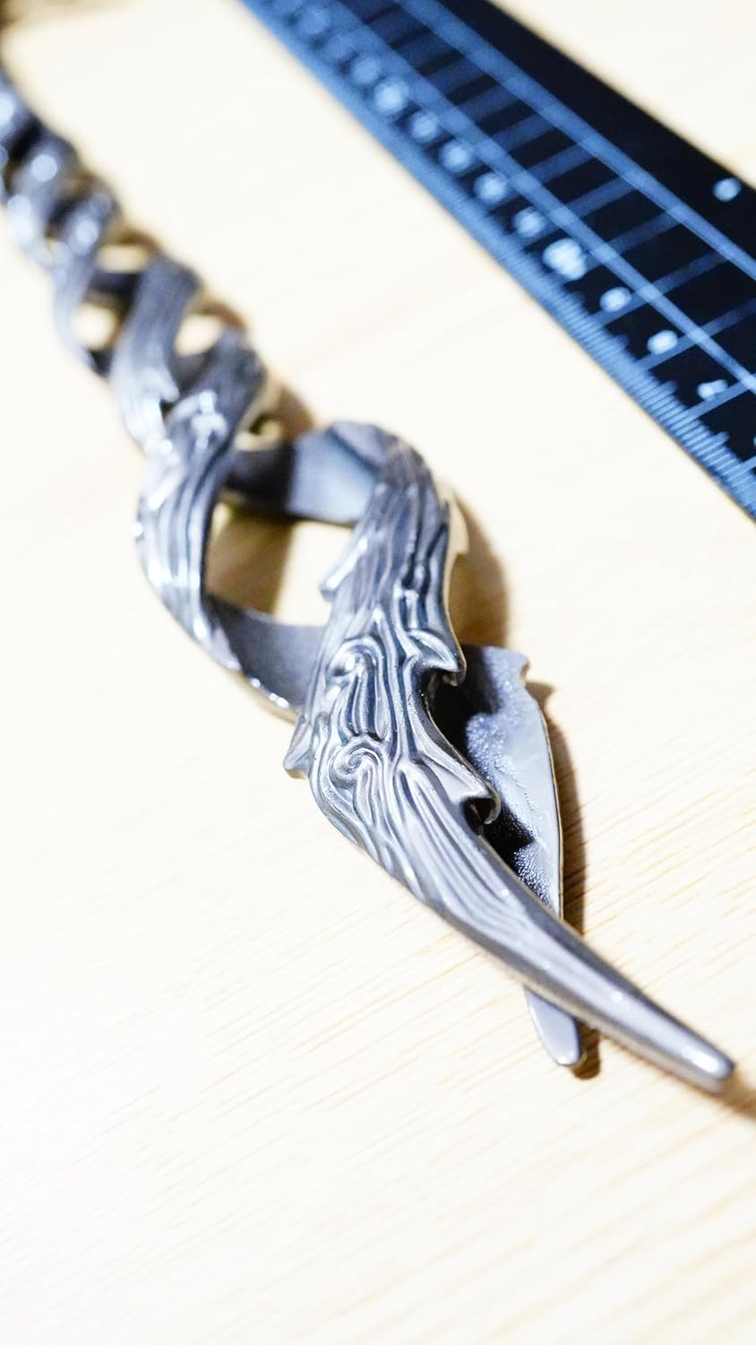 11.8 inches (30 cm) God Hunting Sword, Silver, Elden Ring, Mini Weapon, Sword, Bow, Arrow, Shield, Sword, Accessory, Keychain, Figure, Doll, Display, Decoration, Anime, Game, Alloy, Toy, Metal