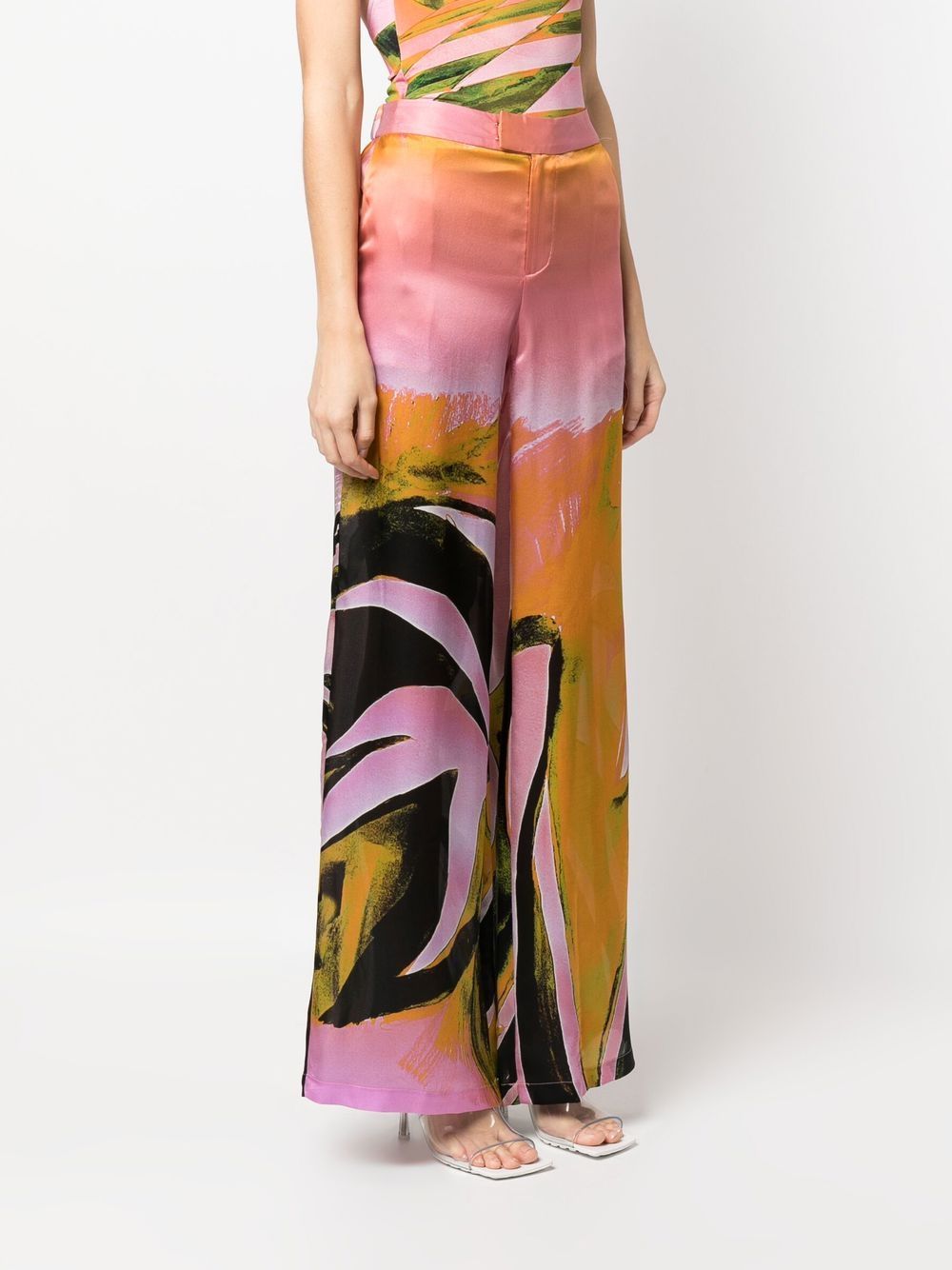 Louisa Louisa Ballouは広い脚のズボンを印刷しました - Image 5