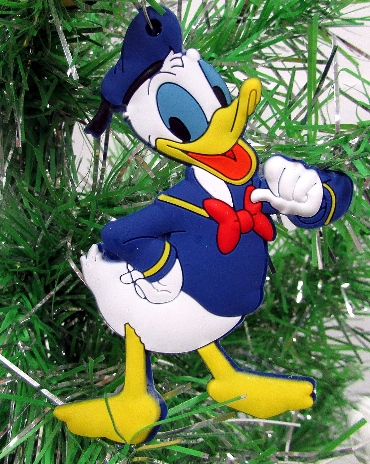 Mickey Mouse - Juego de adornos de 6 piezas con Mickey Mouse, Minnie Mouse, Pato Donald, Pato Daisy, Goofy y Plutón, diseño único de plástico inastillable, ideal para niños