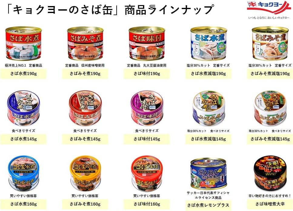 Kyokuyo Boiled Mackerel, 6.7 oz (190 g) x 24 Packs