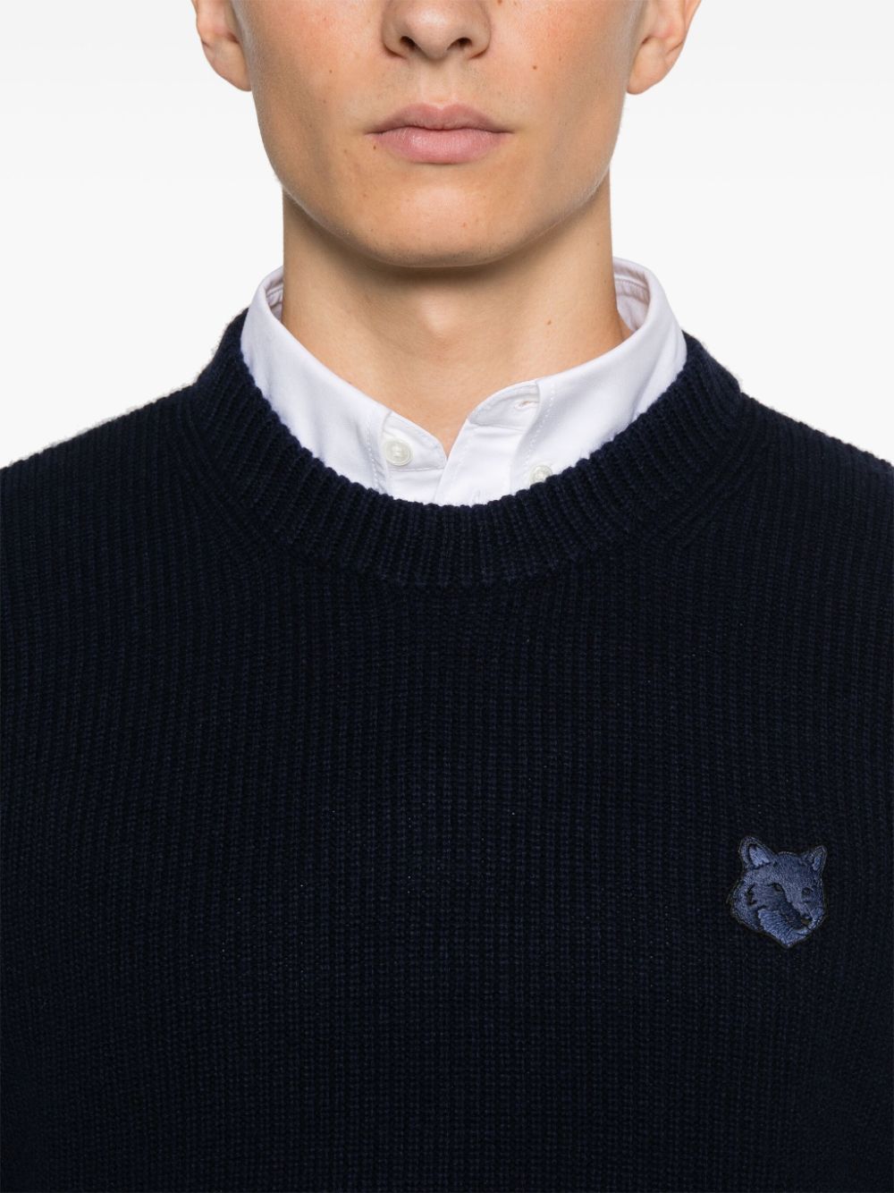 Maison メゾンキツネ 'フォックスヘッドウールジャンパー - Image 5