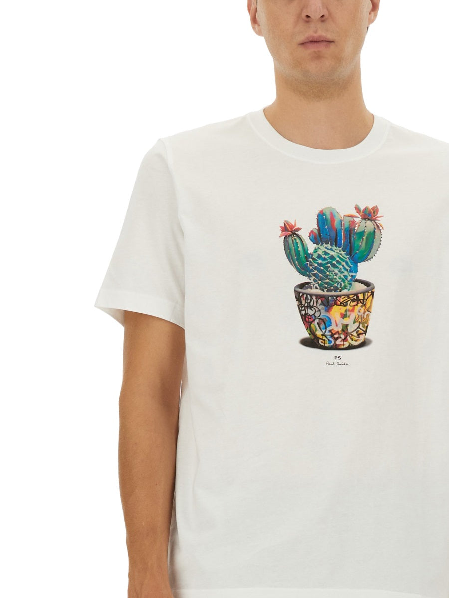 Paul PS By Paul Smith Cactus Print Tシャツ - Image 5