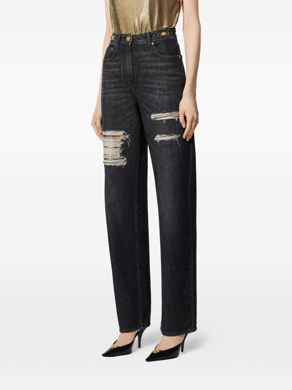 Versace ヴェルサーチデニムコットンジーンズ - Image 5