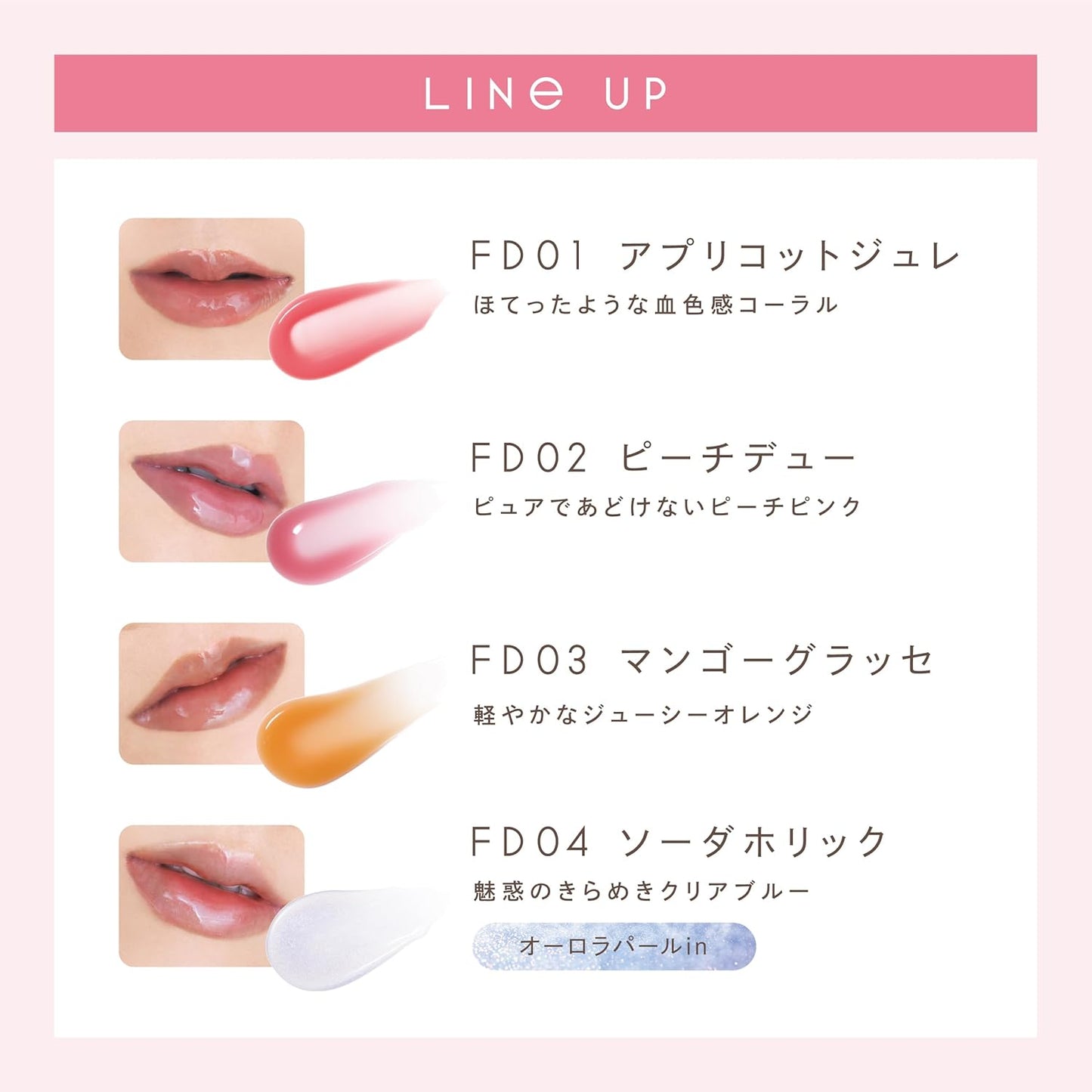 Sana-Excel Pumpful Drop FD01 Apricot Jelly Lip Gloss Lip Care, Highly Moisturizing