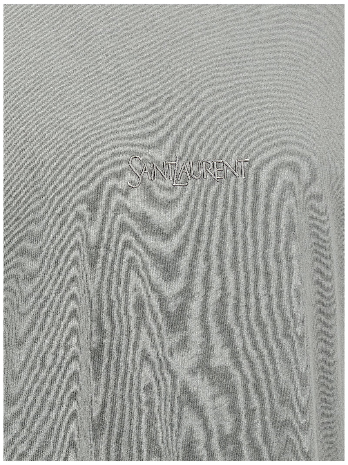 Saint サンローラン ロゴ刺繍 T シャツ - Image 5
