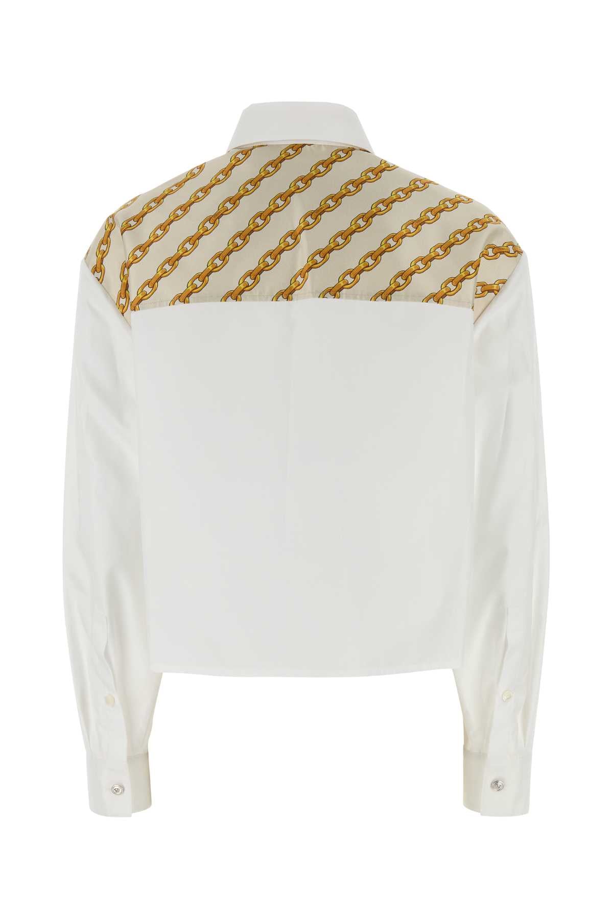 Versace ヴェルサーチホワイトポプリンシャツ - Image 5