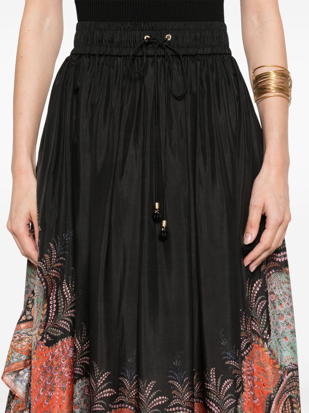 Zimmermann Zimmermann Rhiannonプリントシルクスカート - Image 5