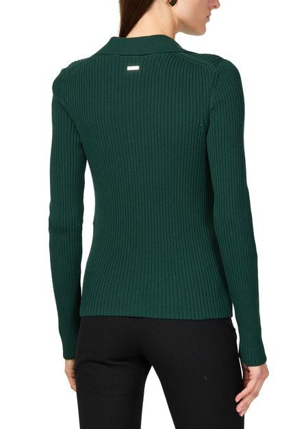 FERRAGAMO Long sleeves cotton ribbed polo - Image 5