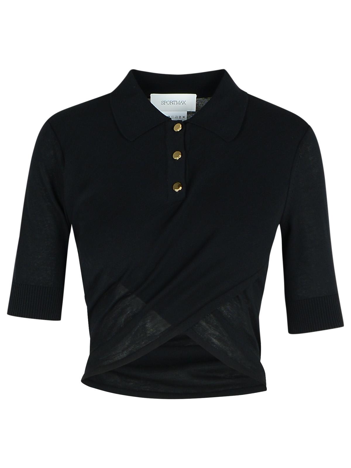 Sportmax SportMax 'Shaker' Black Cotton Seater - Image 5