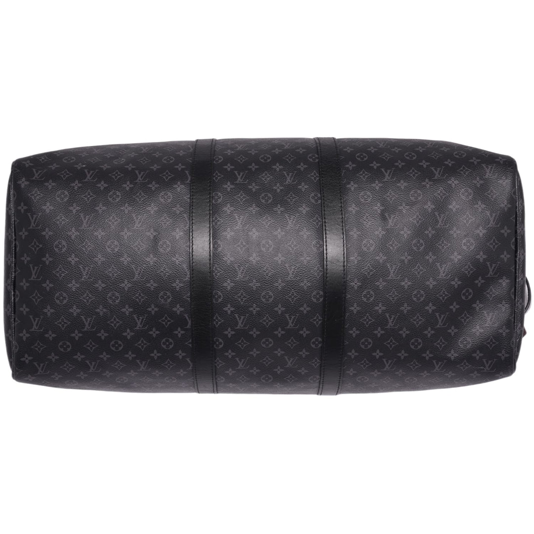 LOUIS VUITTON 'BLACK AND OLIVE' MONOGRAM 55 DUFFLE BAG