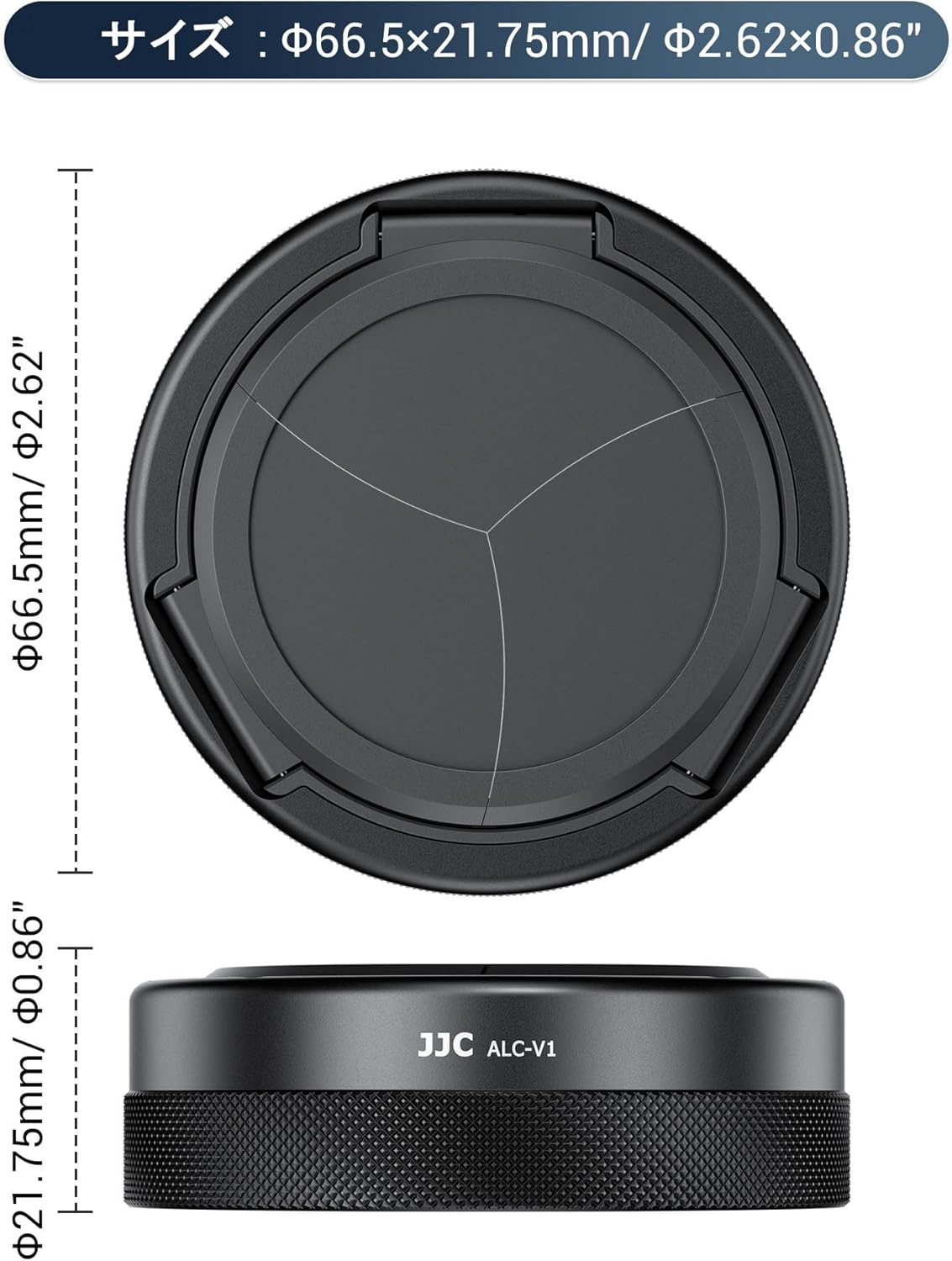 JJC Auto Open and Close Lens Cap for Canon PowerShot V1 PSV1 Cameras, Auto Lens Cap, Lens Protection, Canon Vlog Camera, Lens Cover, Dustproof, Scratch-Resistant, Convenient to Carry