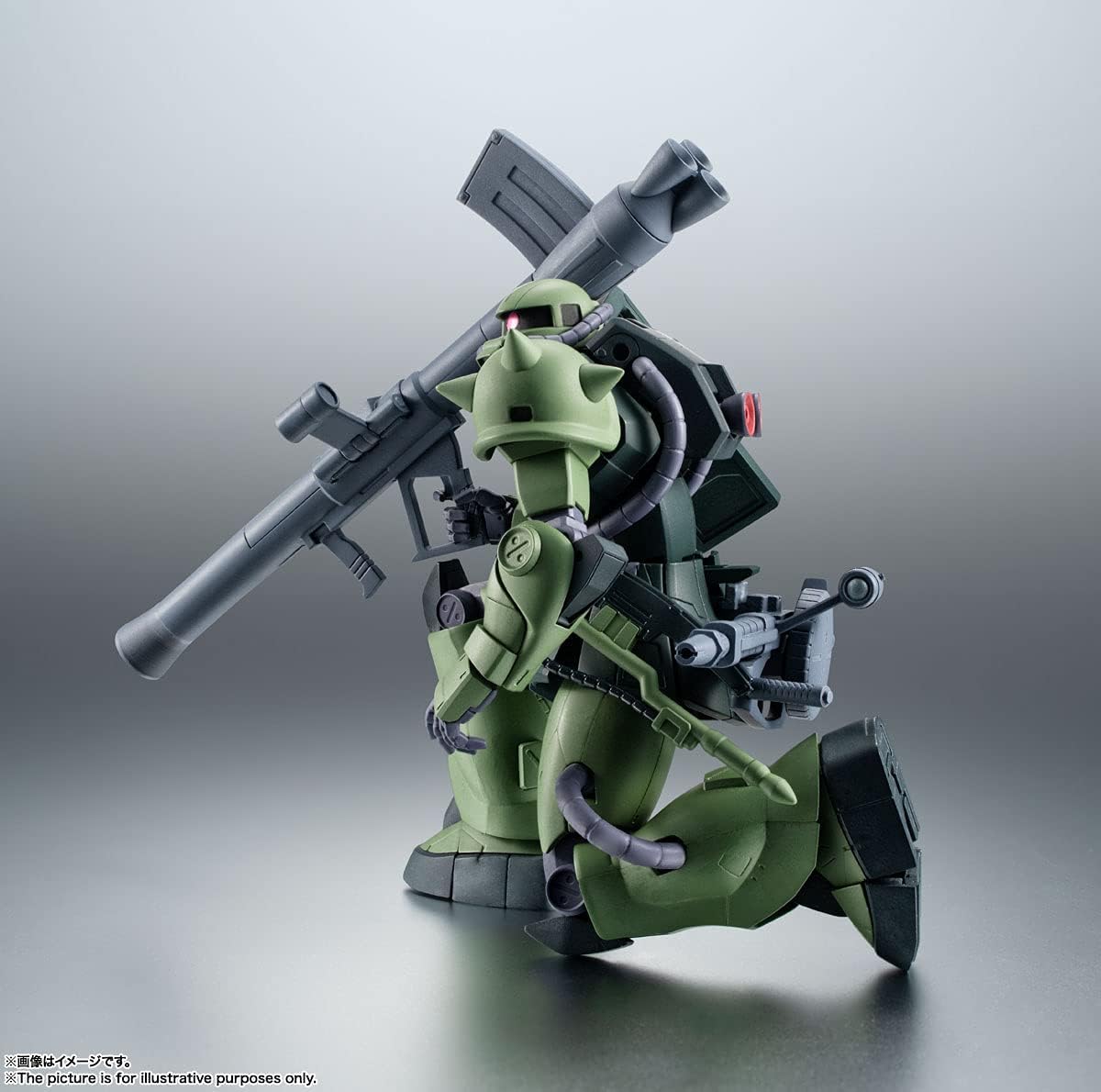 Robot Spirits BAS62984 Mobile Suit Gundam 08th MS Platoon [SIDE MS] MS-06JC Land Battle Type Zaku II JC Type Version A.N.I.M.E. Approx. 4.9 inches (125 mm), PVC & ABS Pre-painted Action Figure