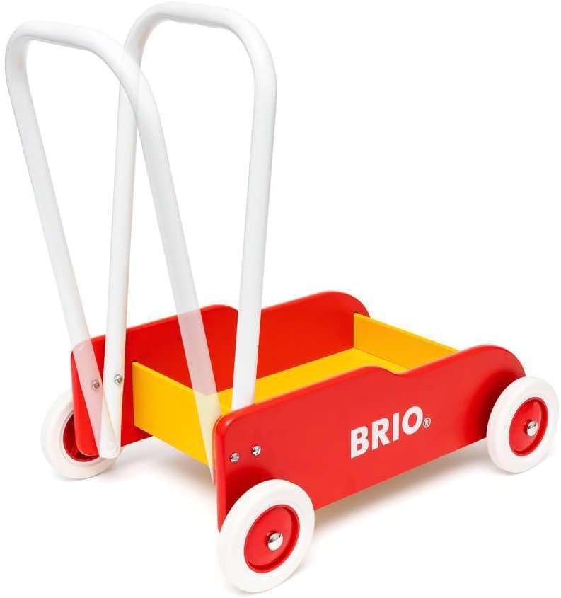 BRIO (ブリオ) 手押し車 レッド 31350 対象年齢 9か月~ 【おもちゃ 玩具 木製おもちゃ プレゼント（誕生日/クリスマス）】