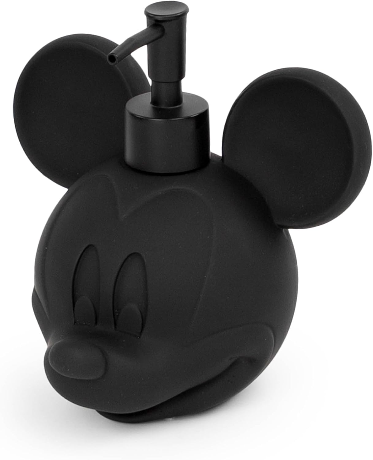 Jay Franco Disney Mickey Mouse Head Children's Soap Dispenser – Lotion Pump or Liquid Soap – Fun and Refillable – Matte Black and Gold
