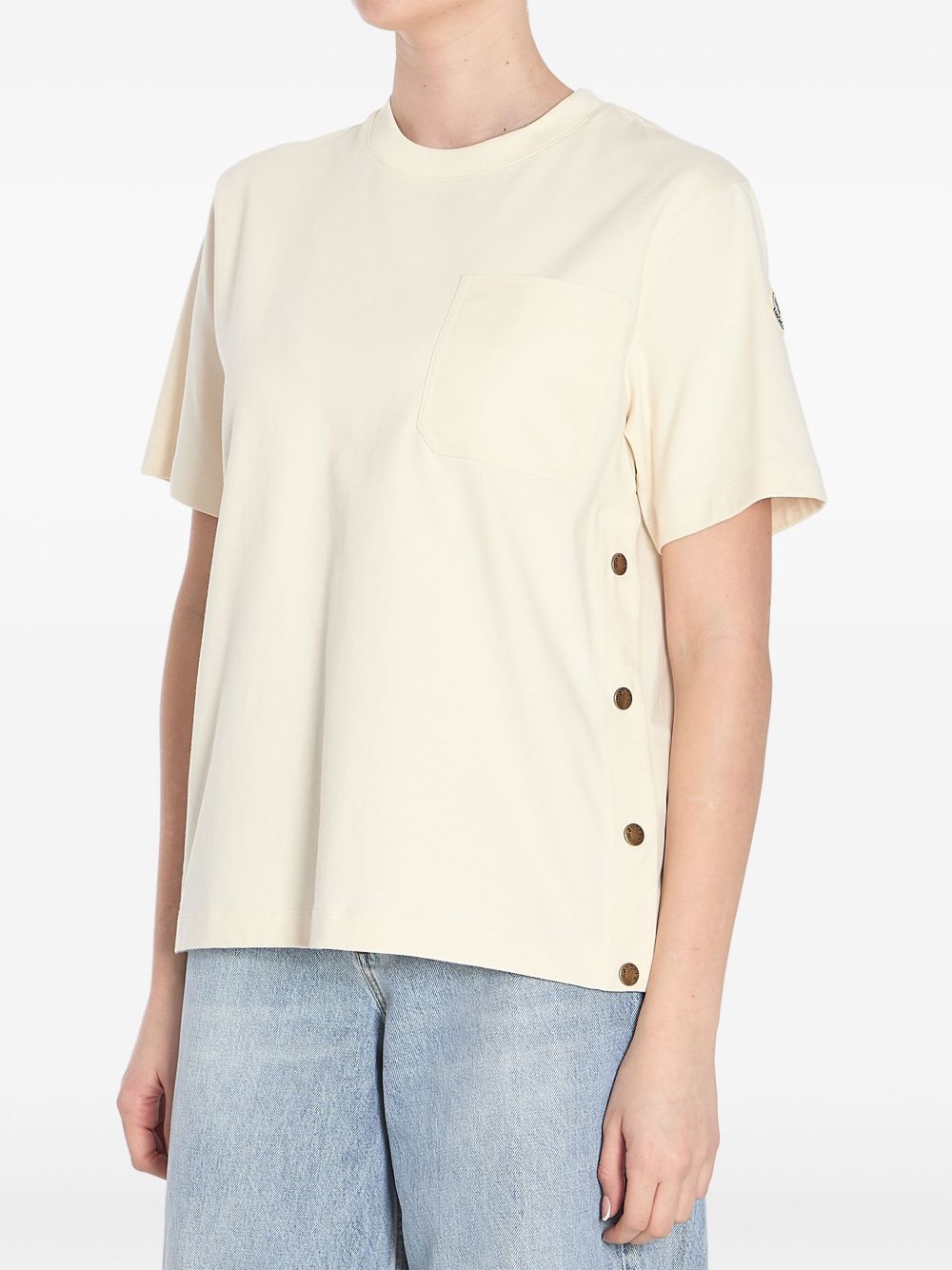 Moncler モンクラーロゴコットンTシャツ - Image 5