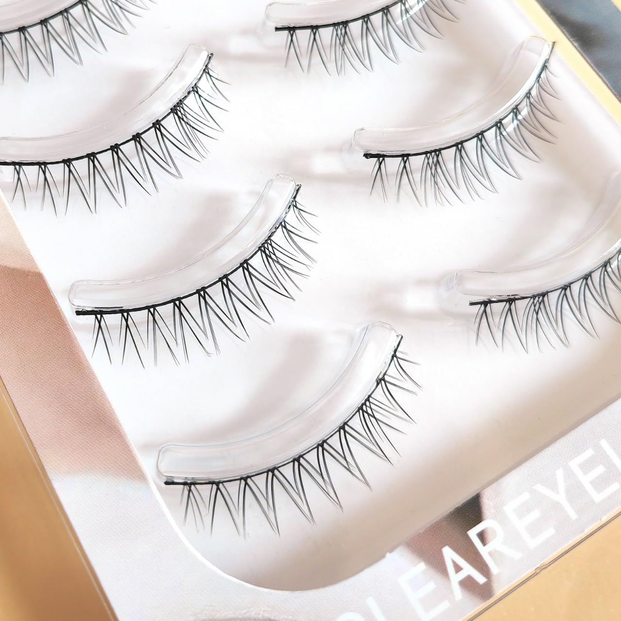 Natural False Eyelashes 3D 3D Matsueku 5 Pairs (M05 Natural Pure)