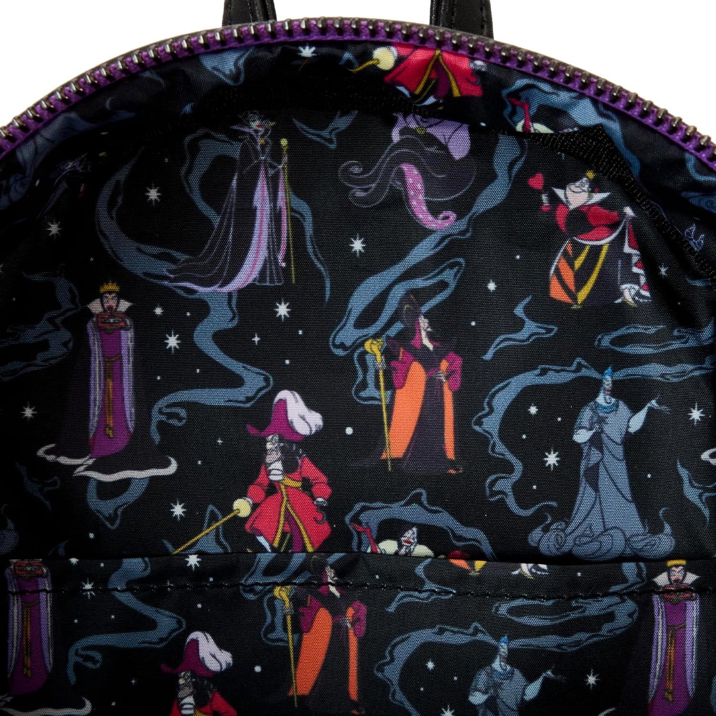Loungefly Mini mochila iridiscente de villanos de Disney