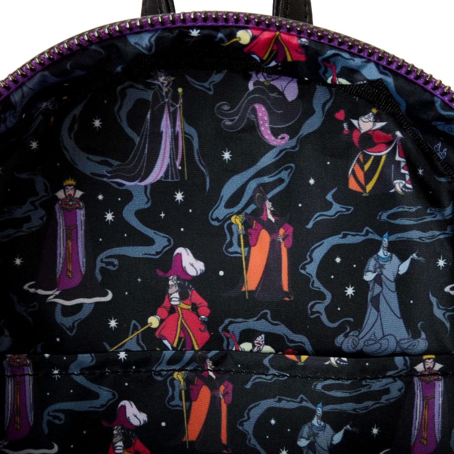 Loungefly Mini mochila iridiscente de villanos de Disney