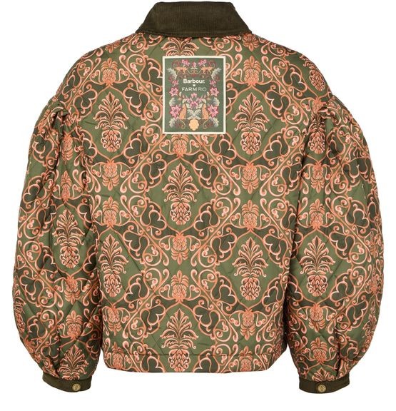 BARBOUR x Farm Rio Luisa quilted jacket - Image 5
