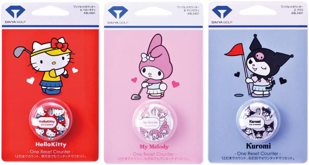 Diamond Golf AS-434 AS-461 ASL5401 Sanrio Hello Kitty My Melo Chromi Cinnamon Kikirara Pompon