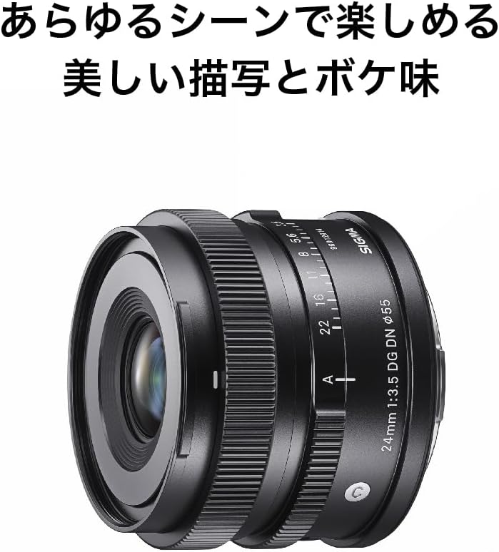 Sigma Sigma L-Mount Lens 24mm F3.5 DG DN Monofocal Wide Angle Full Size Contemporary Mirrorless