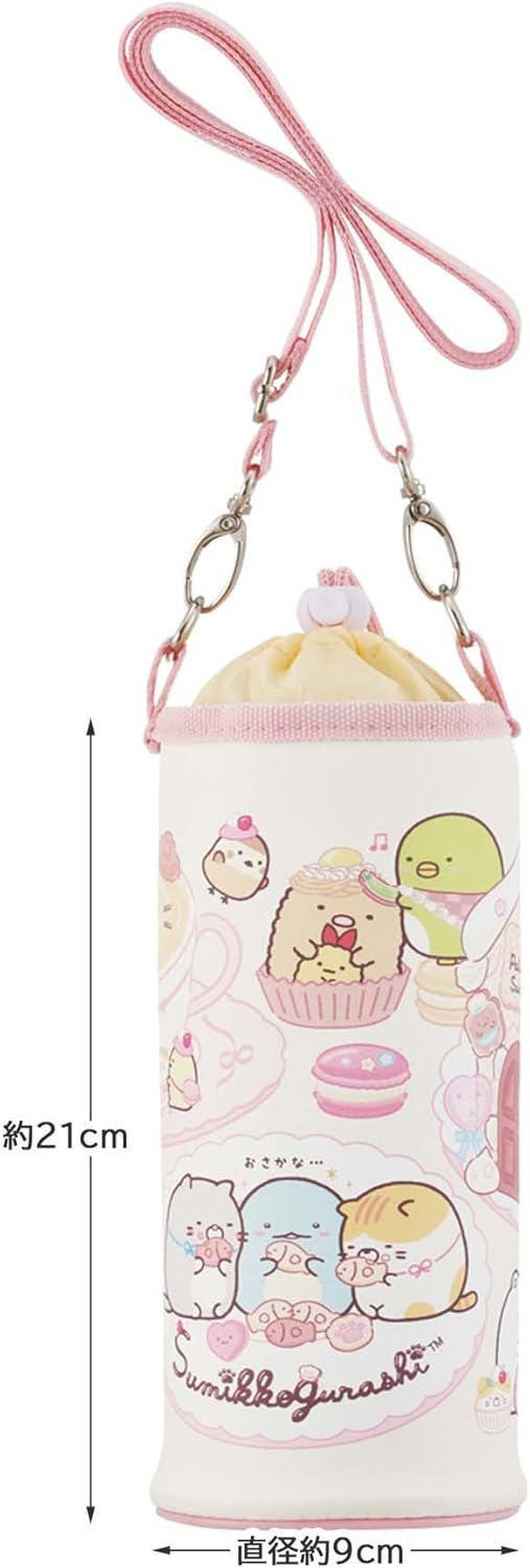 Skater PVPF7-A Water Bottle Cover, Water Bottle Case, Bottle Case, Plastic Bottle Cover, Sumikko Gurashi, Treat Shop, Multi-Size