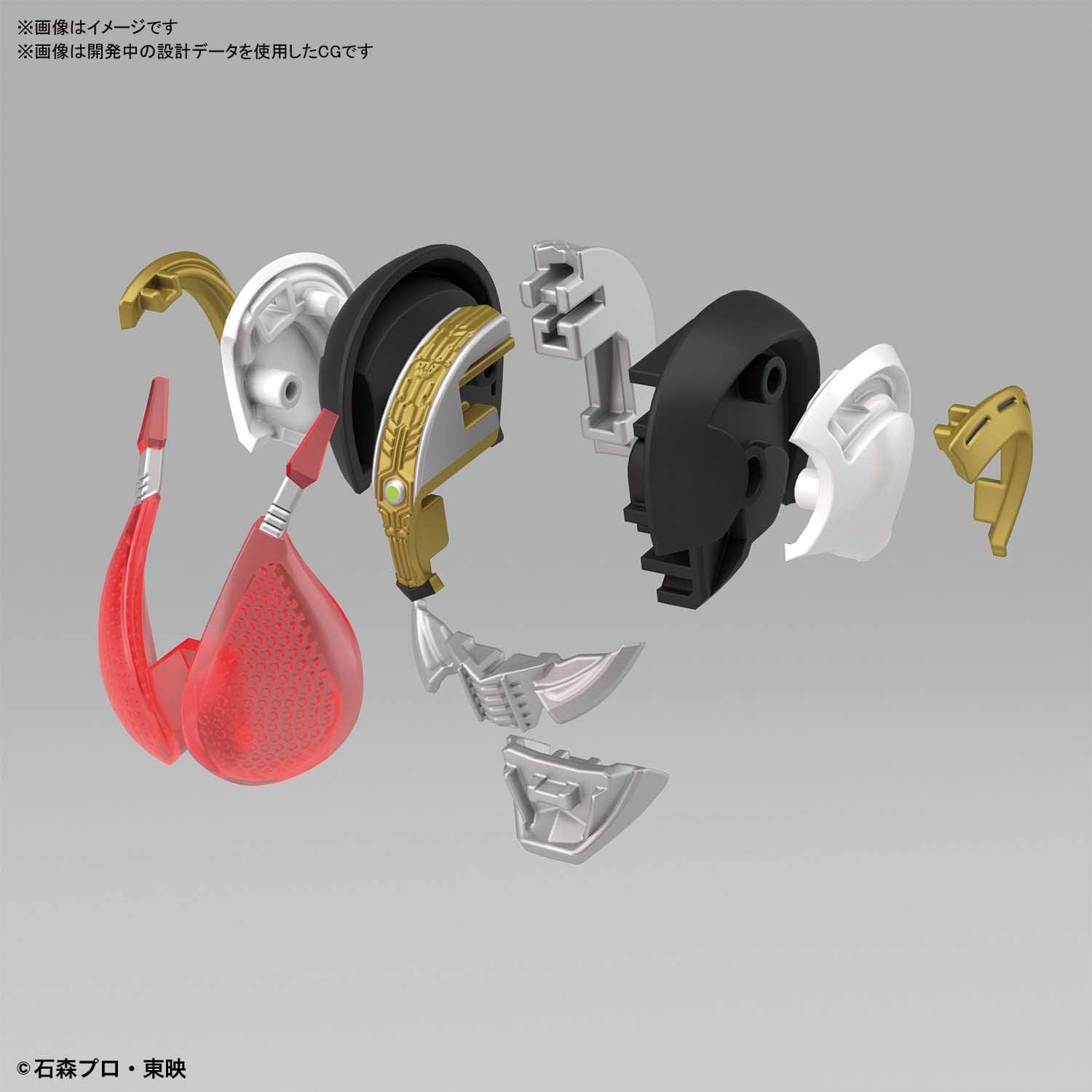BANDAI SPIRITS Figure-Rise Standard Kamen Rider Den-O Sword Form & Platform Color Coded Plastic Model
