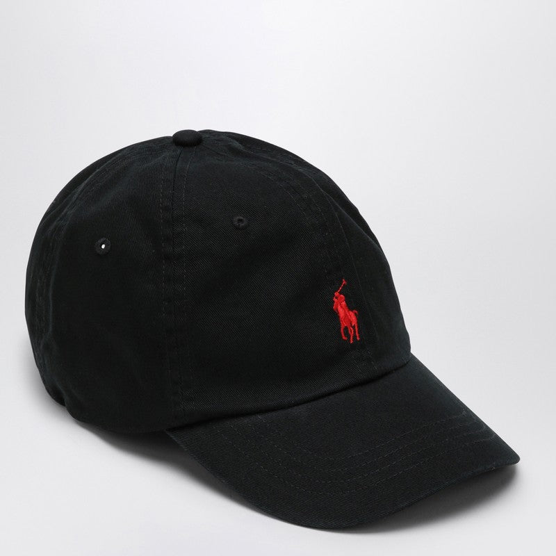 Polo ポロ ラルフローレン ロゴ入りブラック ベースボール キャップ - Image 5