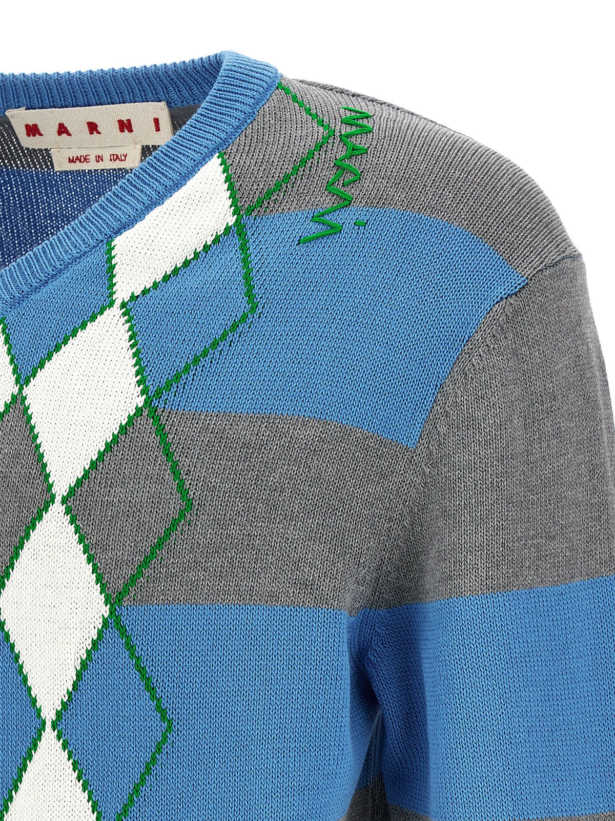 Marni Marni 'Argyle'セーター - Image 5