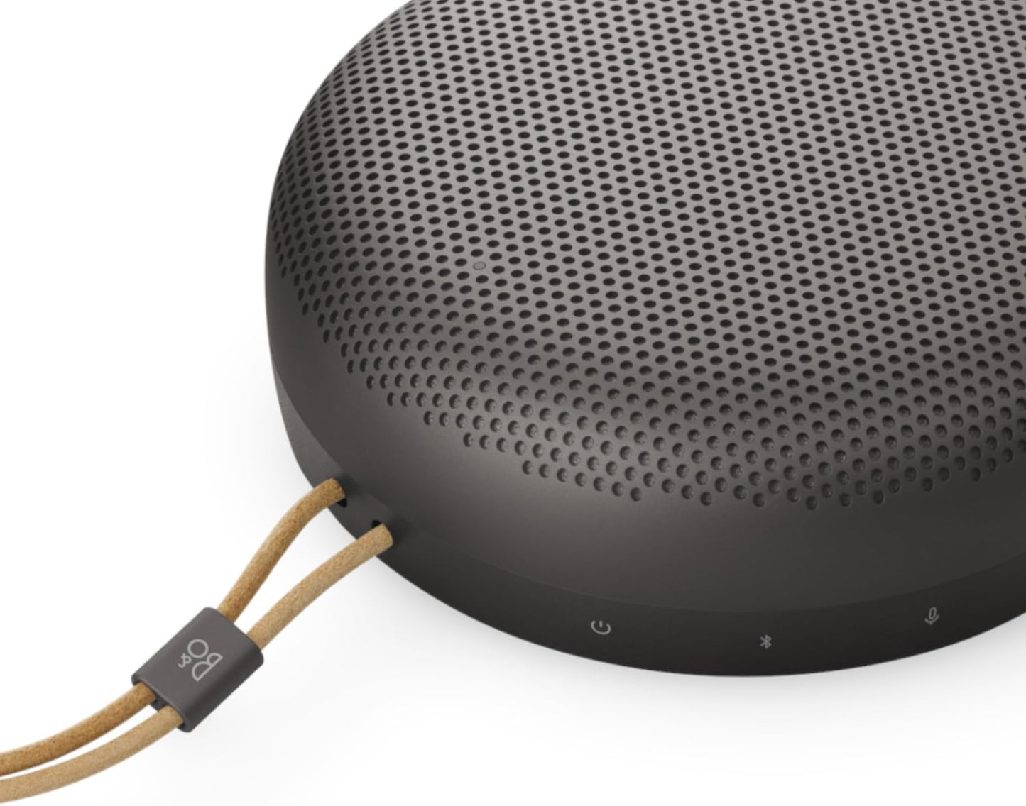 Bang & Olufsen Portable Speaker Beosound A1 3rd Gen Warm Granite Bluetooth Wireless IP67 Certified Waterproof Dustproof Video Conferencing 24-Hour Playback