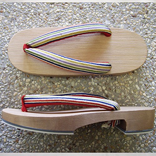 300 Years of Tradition Connected by Craftsmen Kiso Geta, Women's, Striped Pattern, Traditional Crafts, Made in Japan