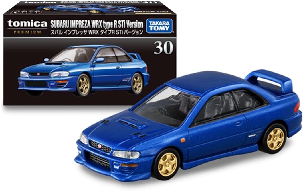 Takara Tomy (Takara Tomy) 『 Tomica Premium 30 Subaru Impreza WRX Type R Sti Version 』 Mini Car Toy 6 Years and Up Boxed Toy Safety Standards ST Mark Certified Tomica