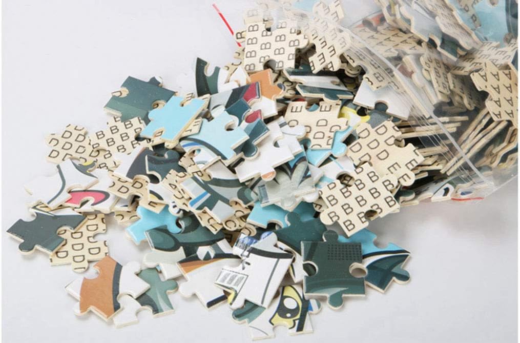 LoveTheFamily Puzzles Mermaid 500 Piece Jigsaw Puzzle, Alphabet Writing on the Back, Birthday Gift, Toy Art, Crafts, DIY, Handmade, Decoration, Cartoon Anime, Early Buddhism, Toy (Wooden Puzzle), 15.0