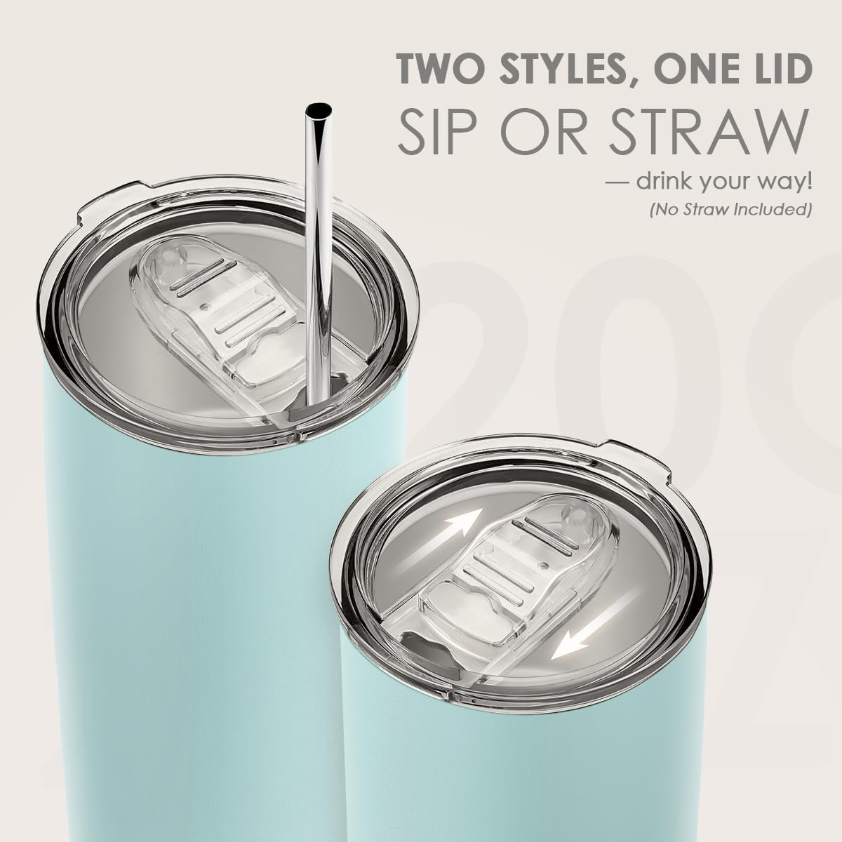 SANDJEST Vaso de acero inoxidable de 20 onzas, taza aislada al vacío de doble pared con tapa, taza de café de viaje para mujeres, niñas, amigos, hermanas, cumpleaños, Navidad (turquesa pálido)
