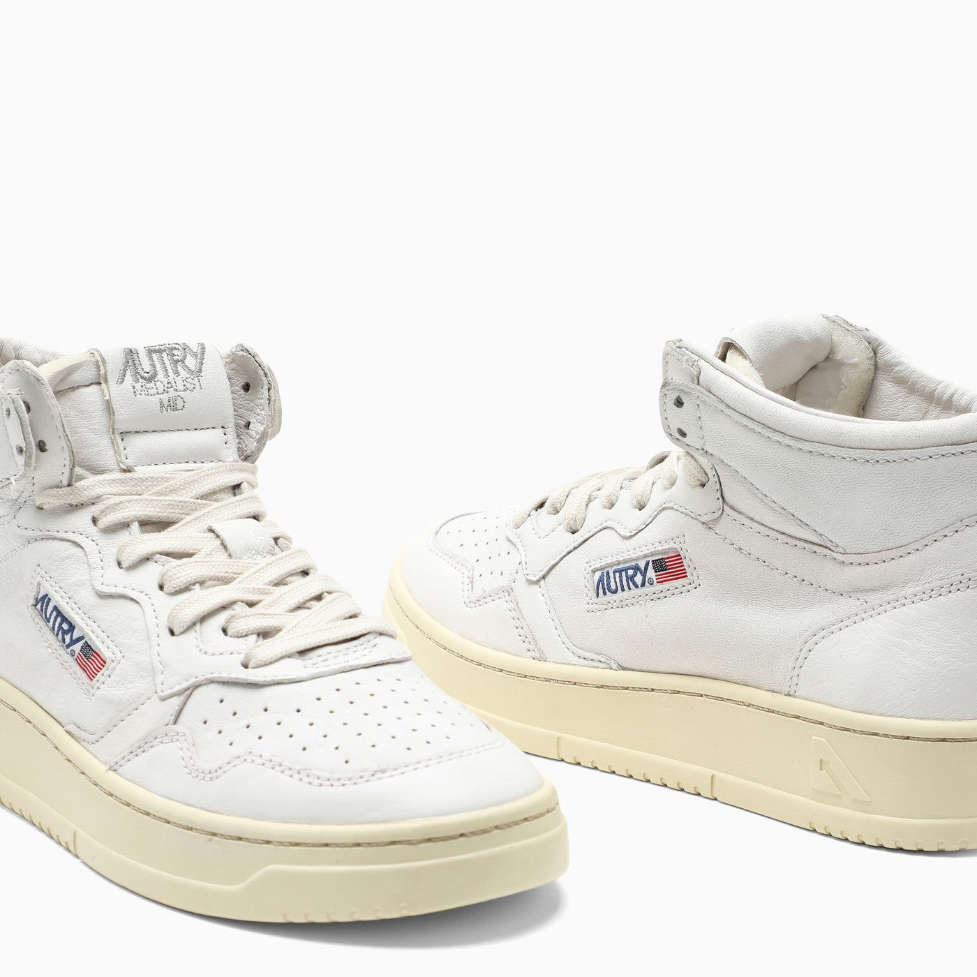 Autry White Leather High Top Sneakers - Image 5